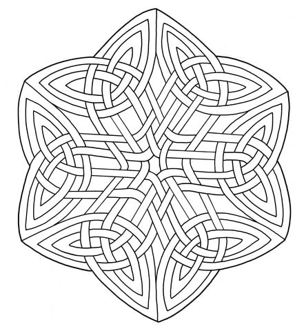 Celtic Knotwork Coloring Page